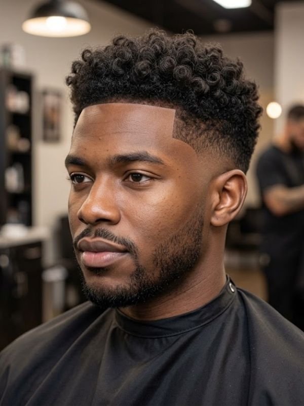 Low Temp Fade with Thick, Medium Curls