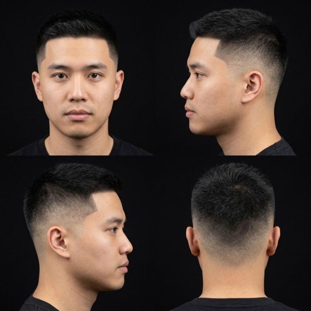 Asian Crew Cut Boy