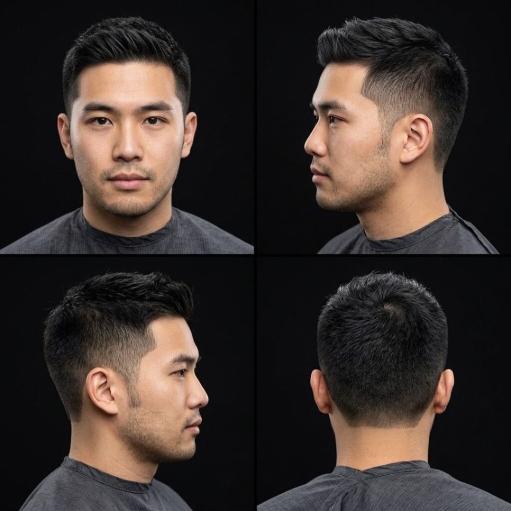 Asian Crew Cut No Fade