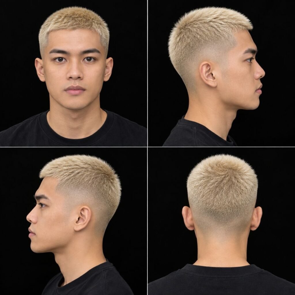 Blonde Buzz Cut