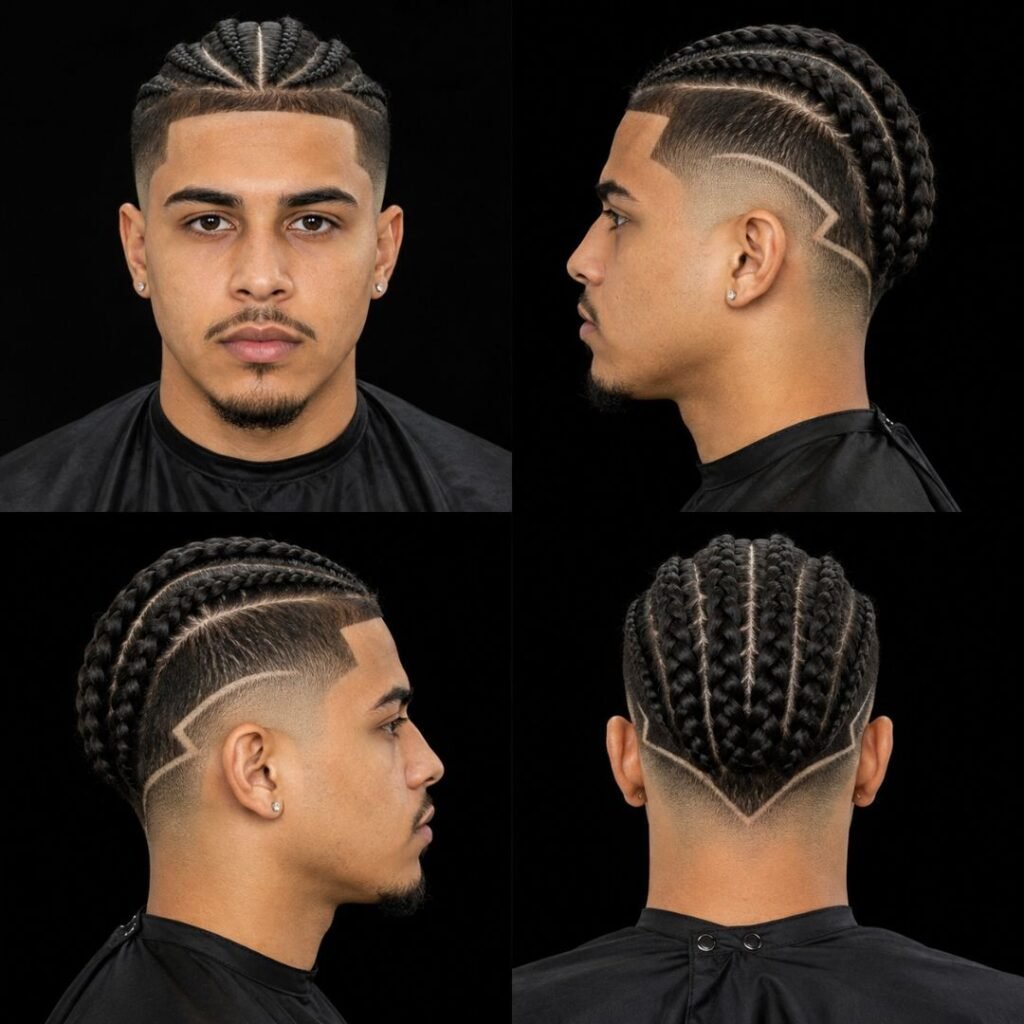 Braided Undercut Fade
