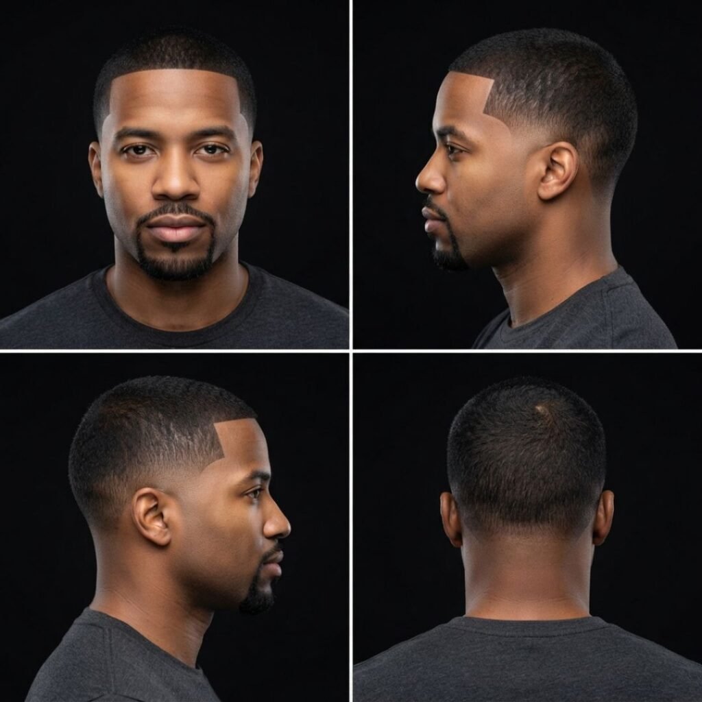 Buzz Cut with Mid Taper Fade