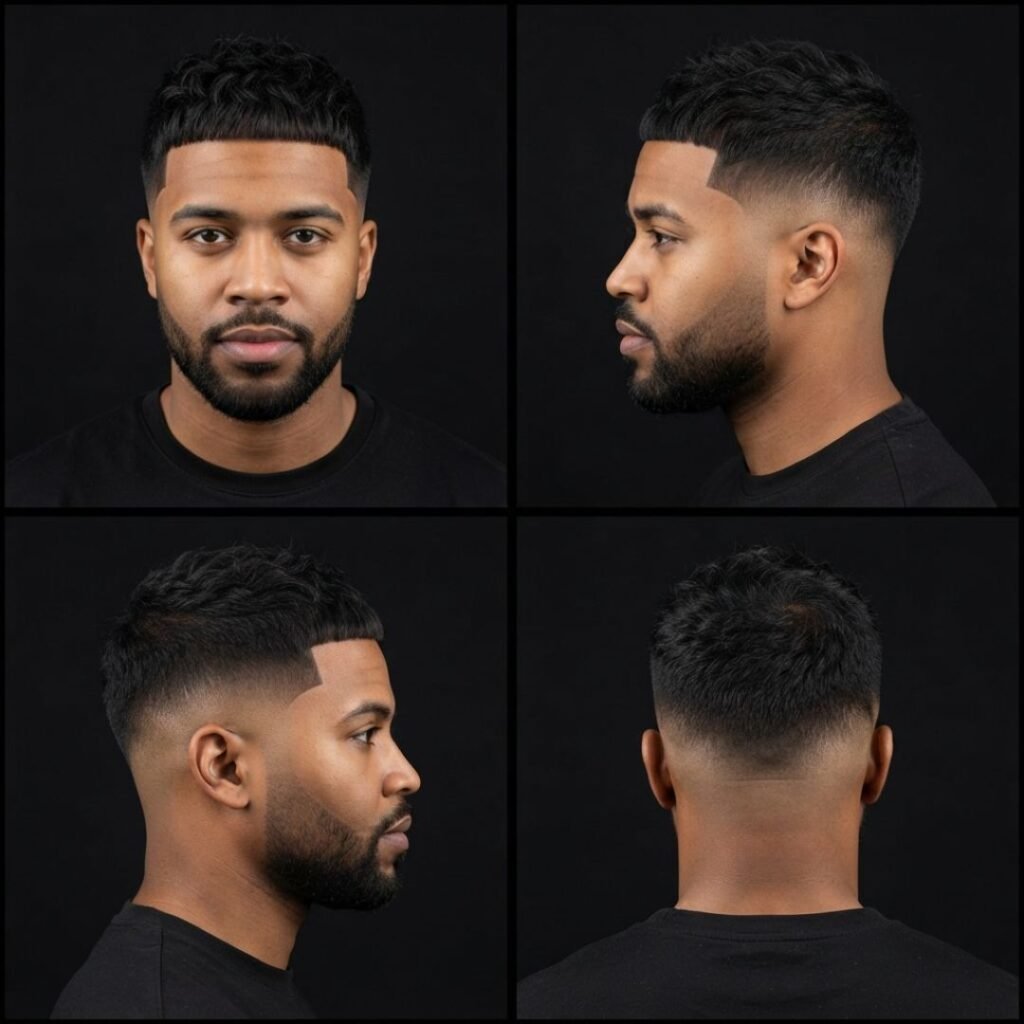 Crop Top Fade with Mid Taper