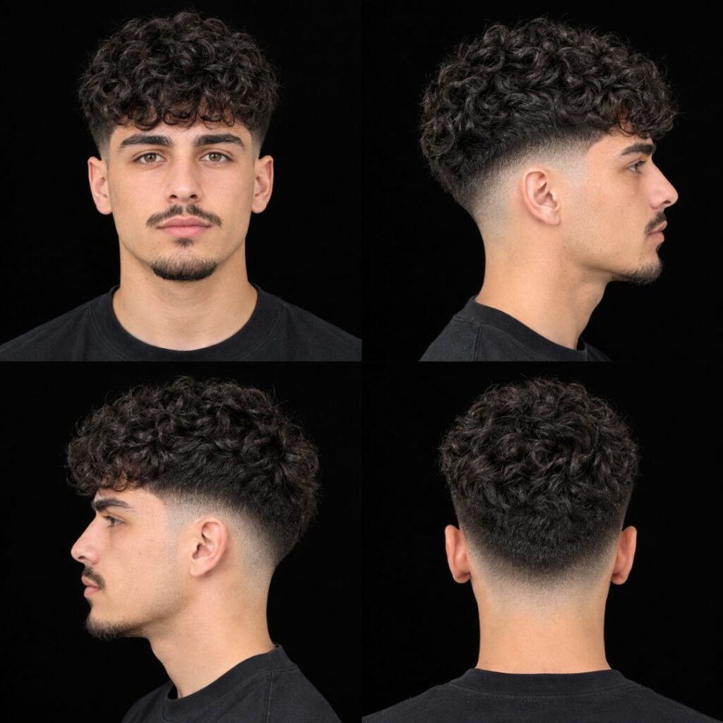 Curly Textured Crop with Low Taper