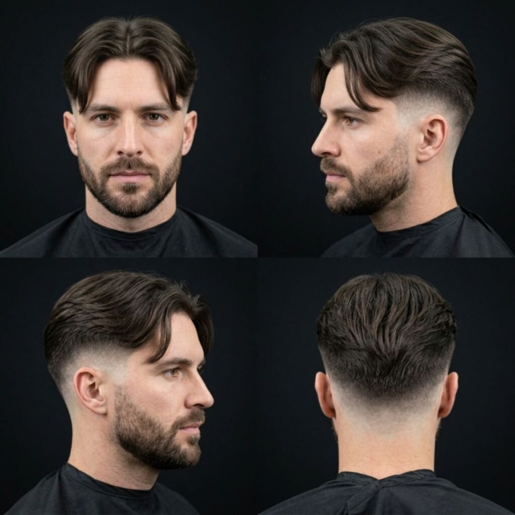 Curtain Bangs with an Undercut