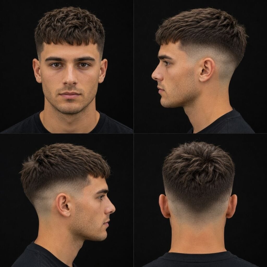 French Crop Haircut Long