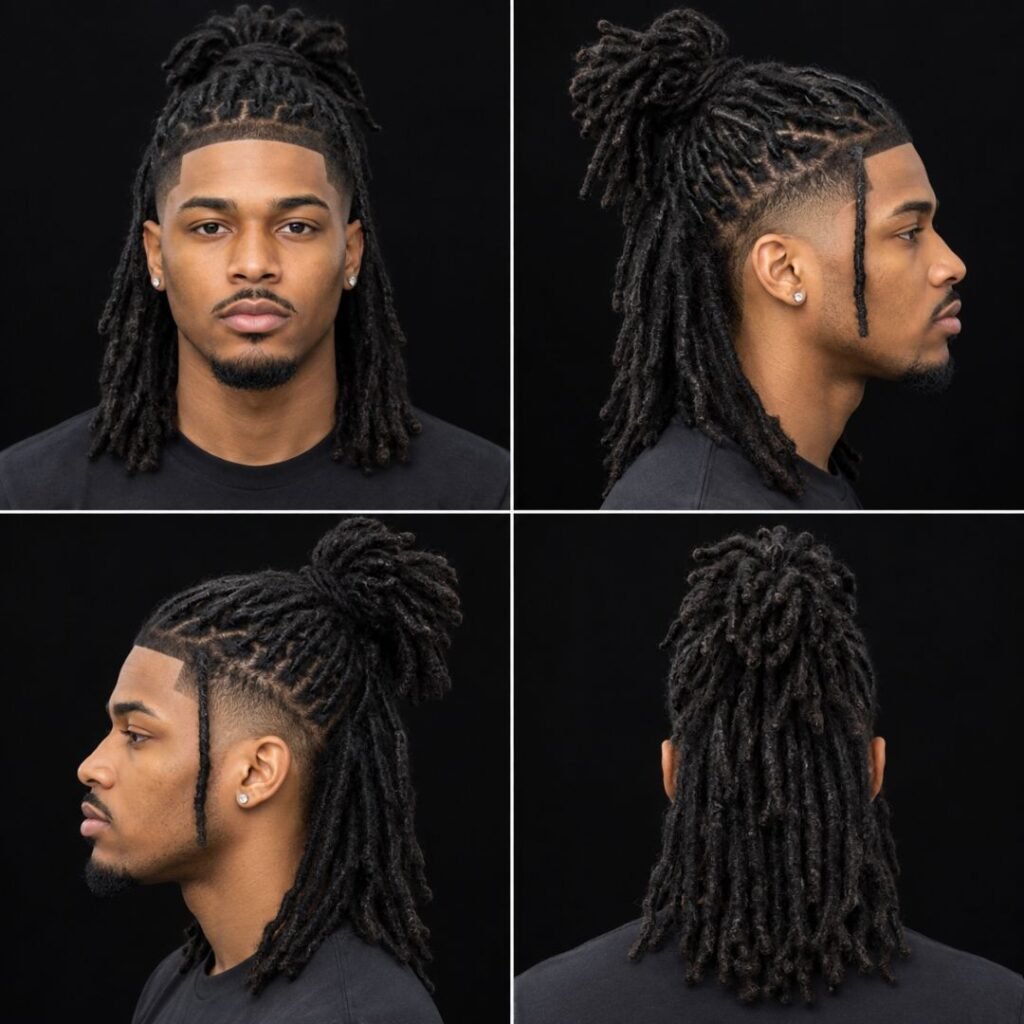 Half-Up Half-Down Locs