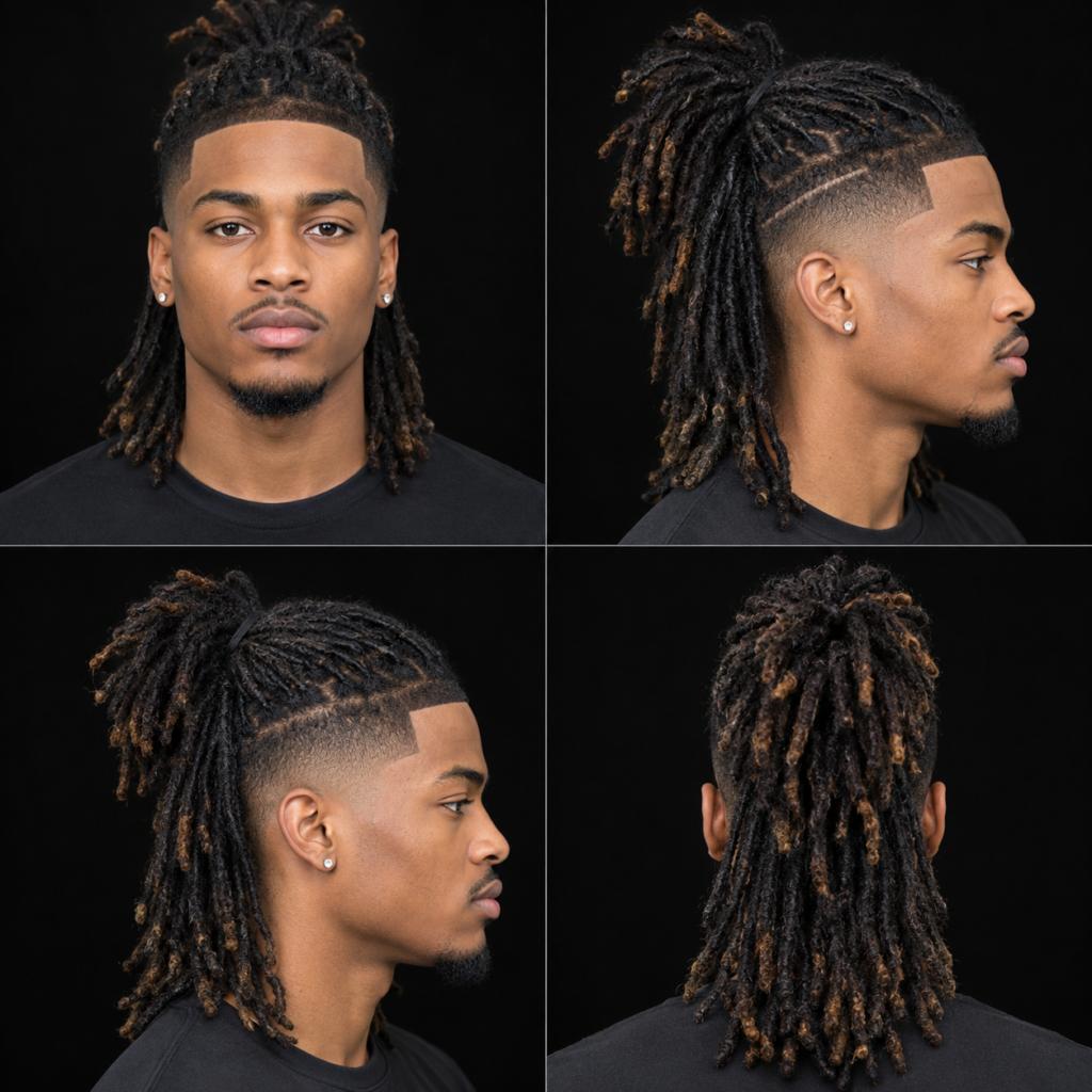 Half-Up Half-Down Locs