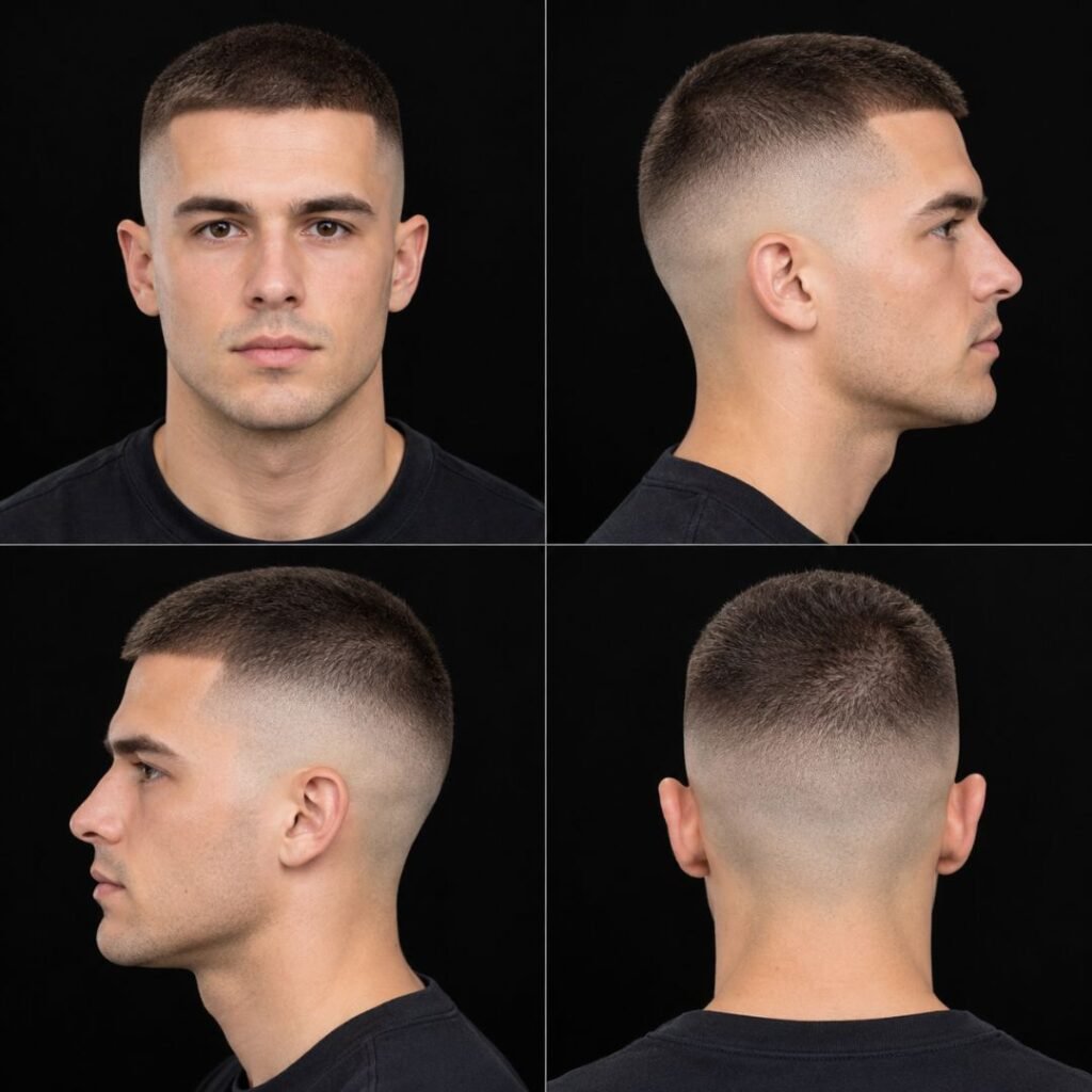 High and Tight Buzz Cut Fade