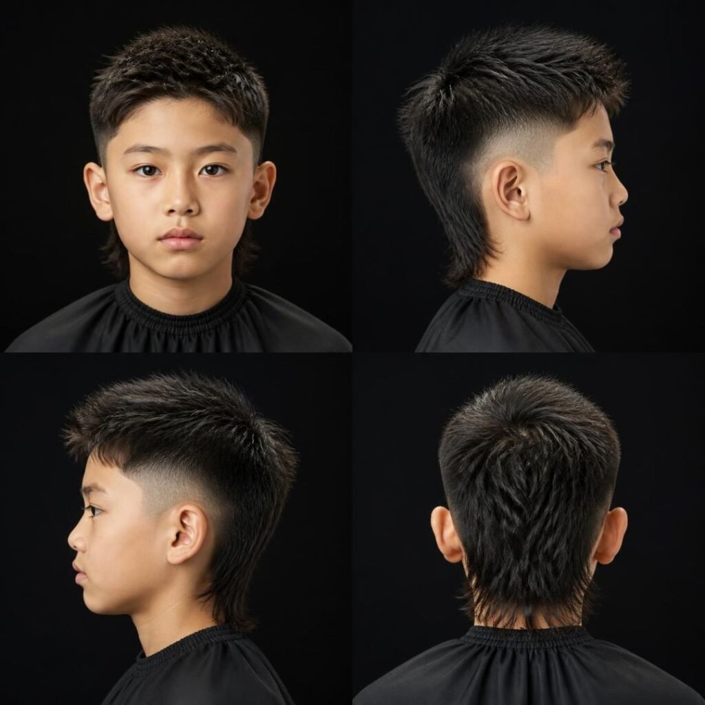 Kids Mullet Haircut Short Hair