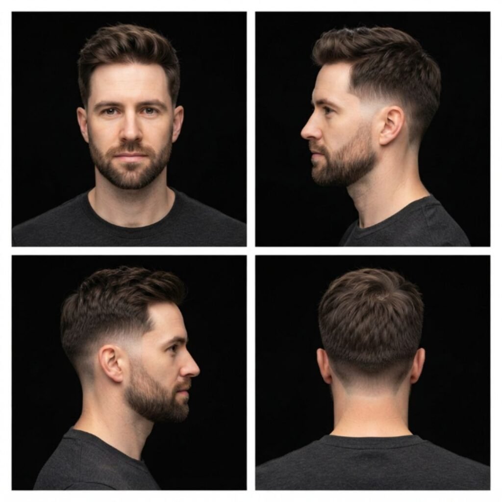 Long Hair with Low Taper Fade (The Classic)
