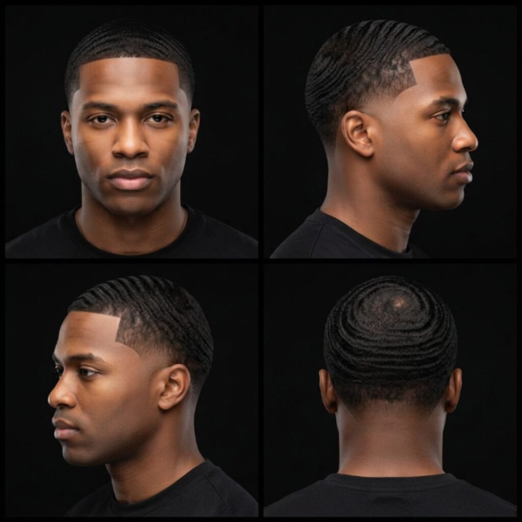 Low Taper Fade 360 Waves