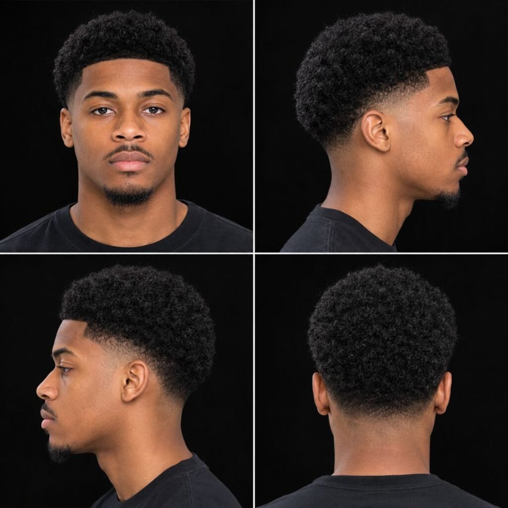 Low Taper Fade Afro