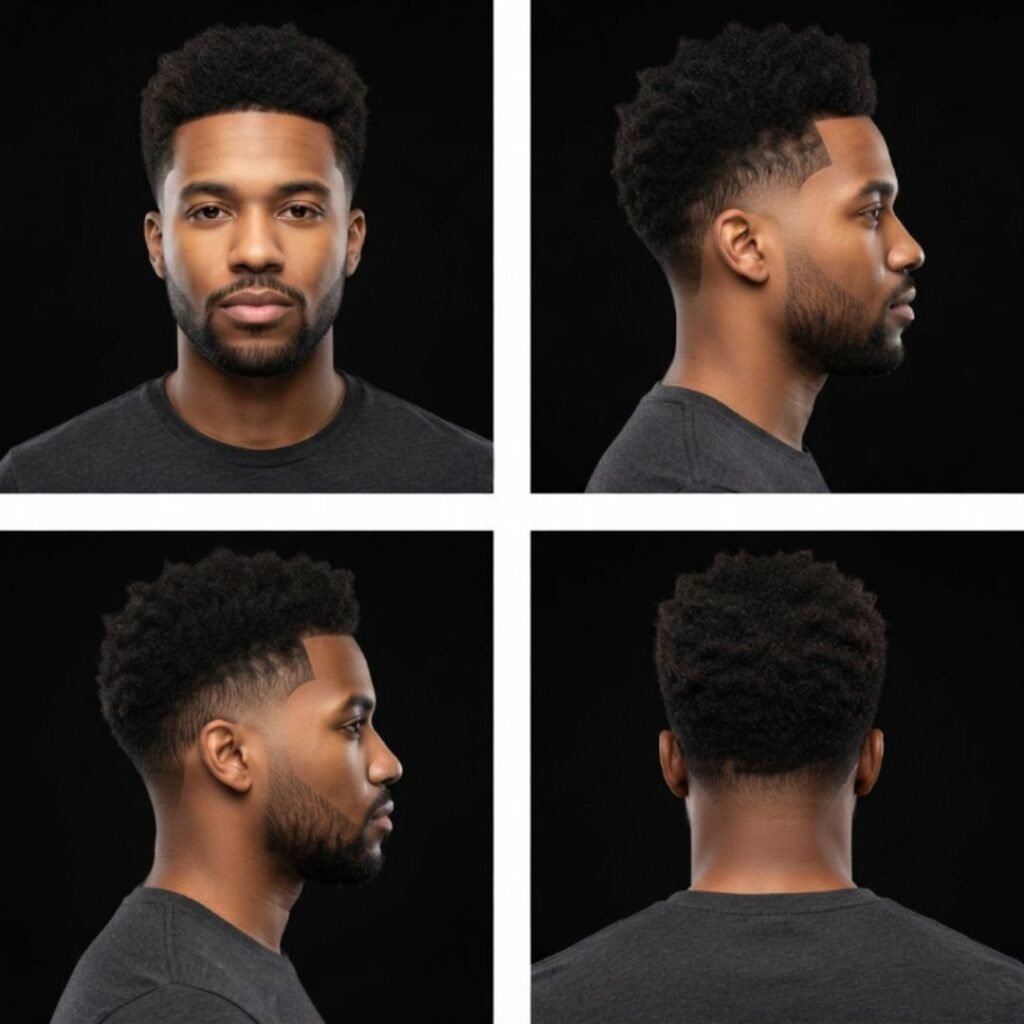 Low Taper Fade Afro