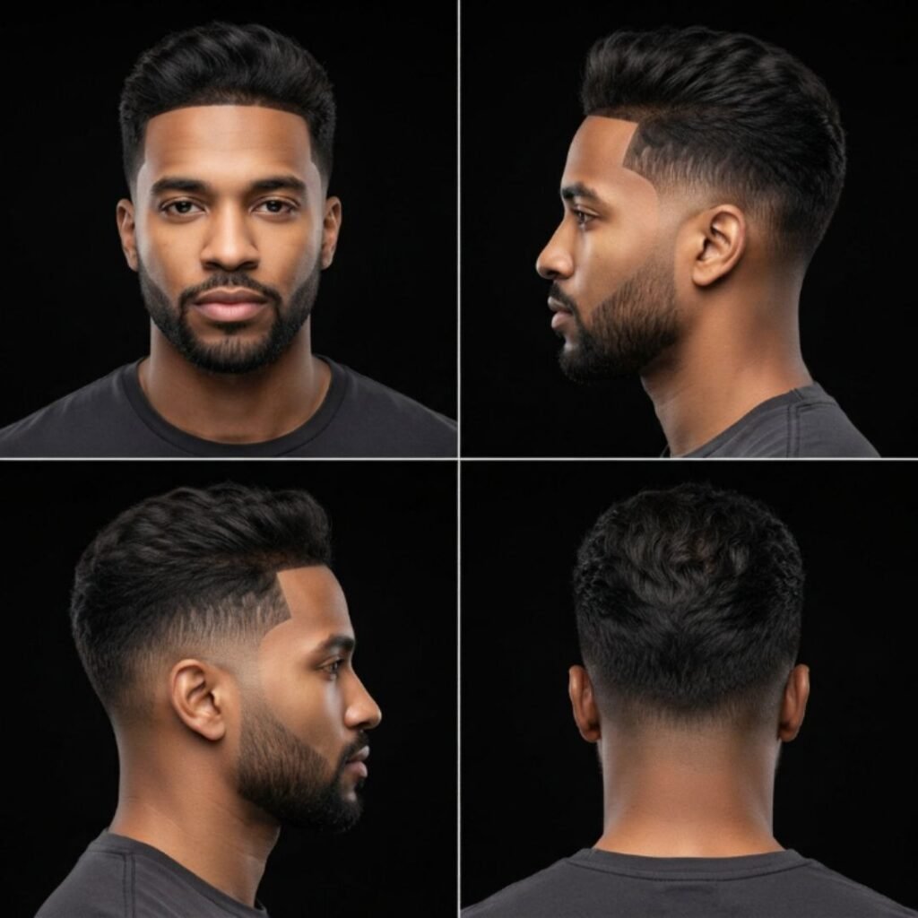 Low Taper Fade Brush Up