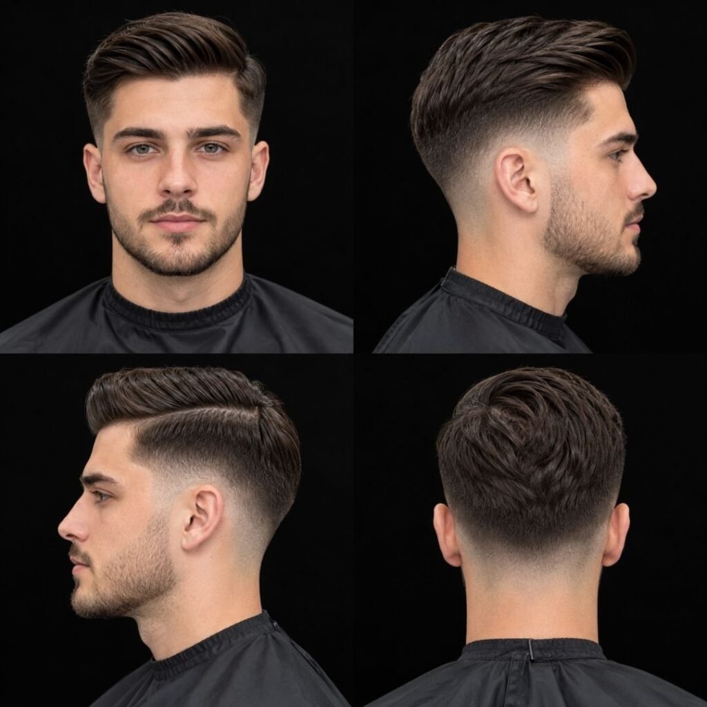 Low Taper Fade + Comb Over