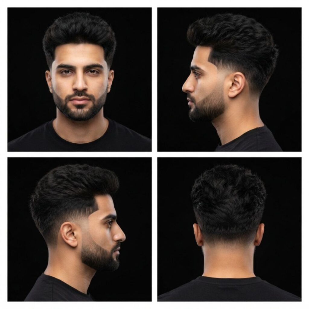 Low Taper Fade Fluffy Hair