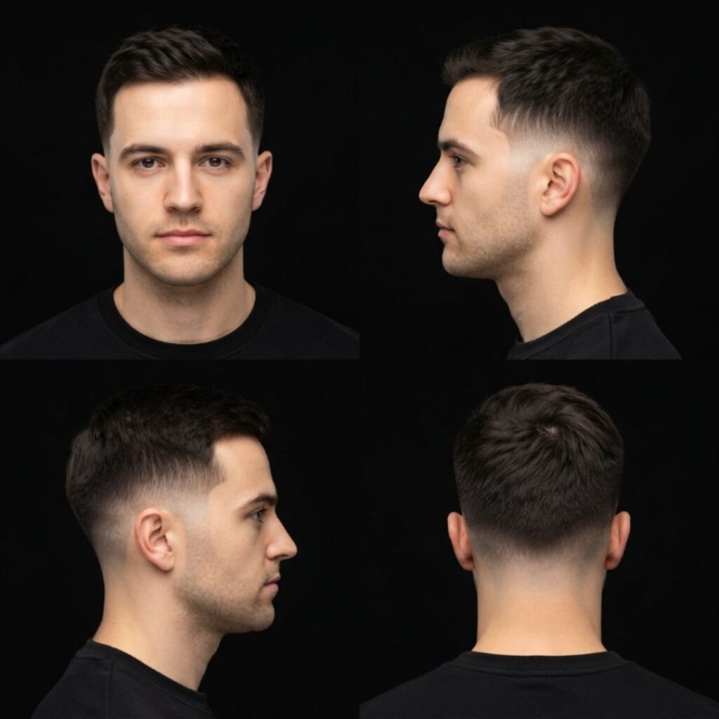 Low Taper Fade Short Hair