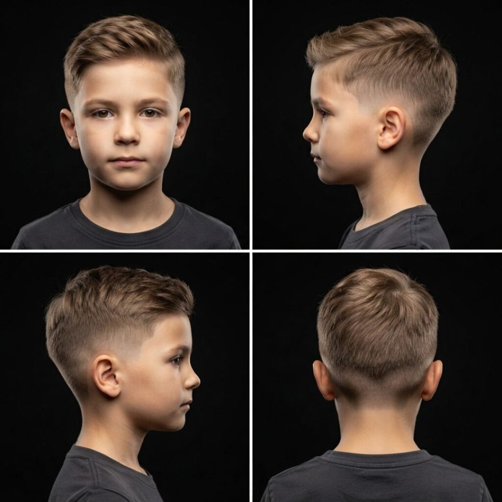 Low Taper Fade for Fine Hair Boys