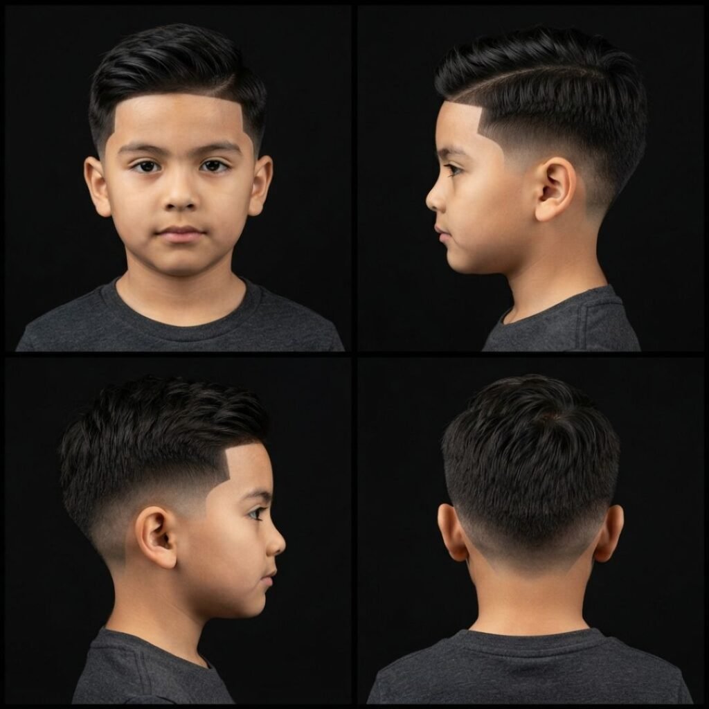 Low Taper Fade with Comb Over