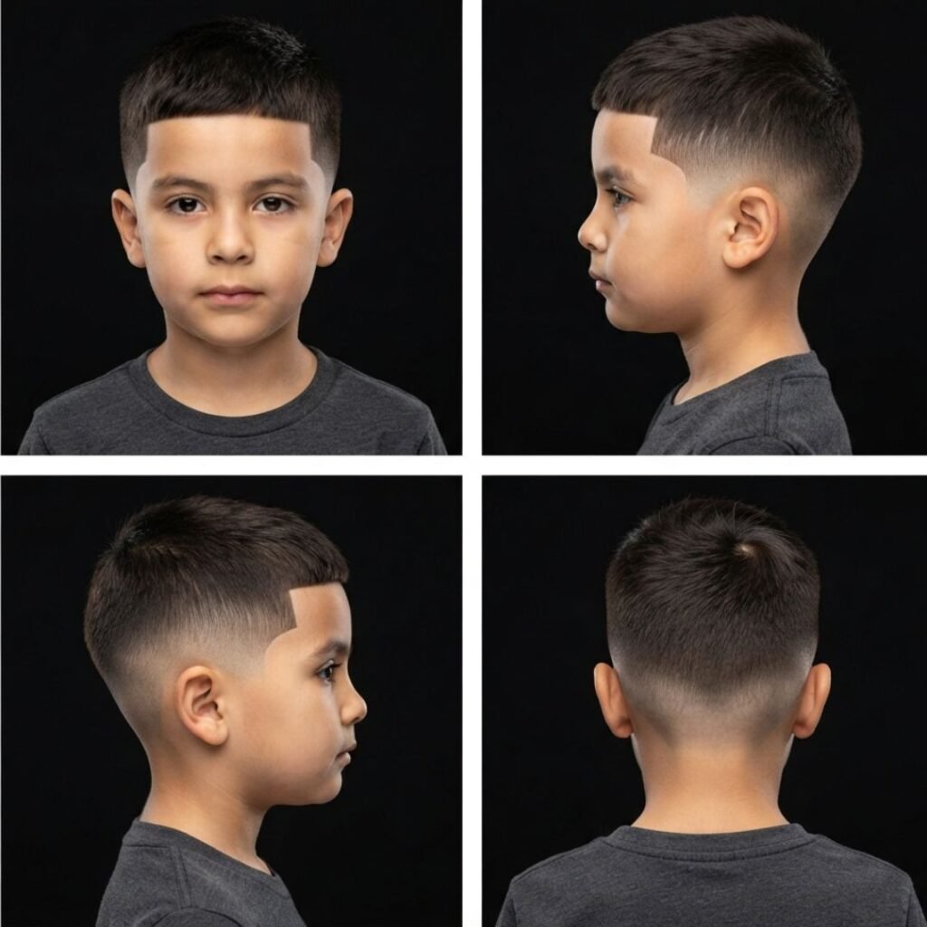 Low Taper Fade with Crew Cut