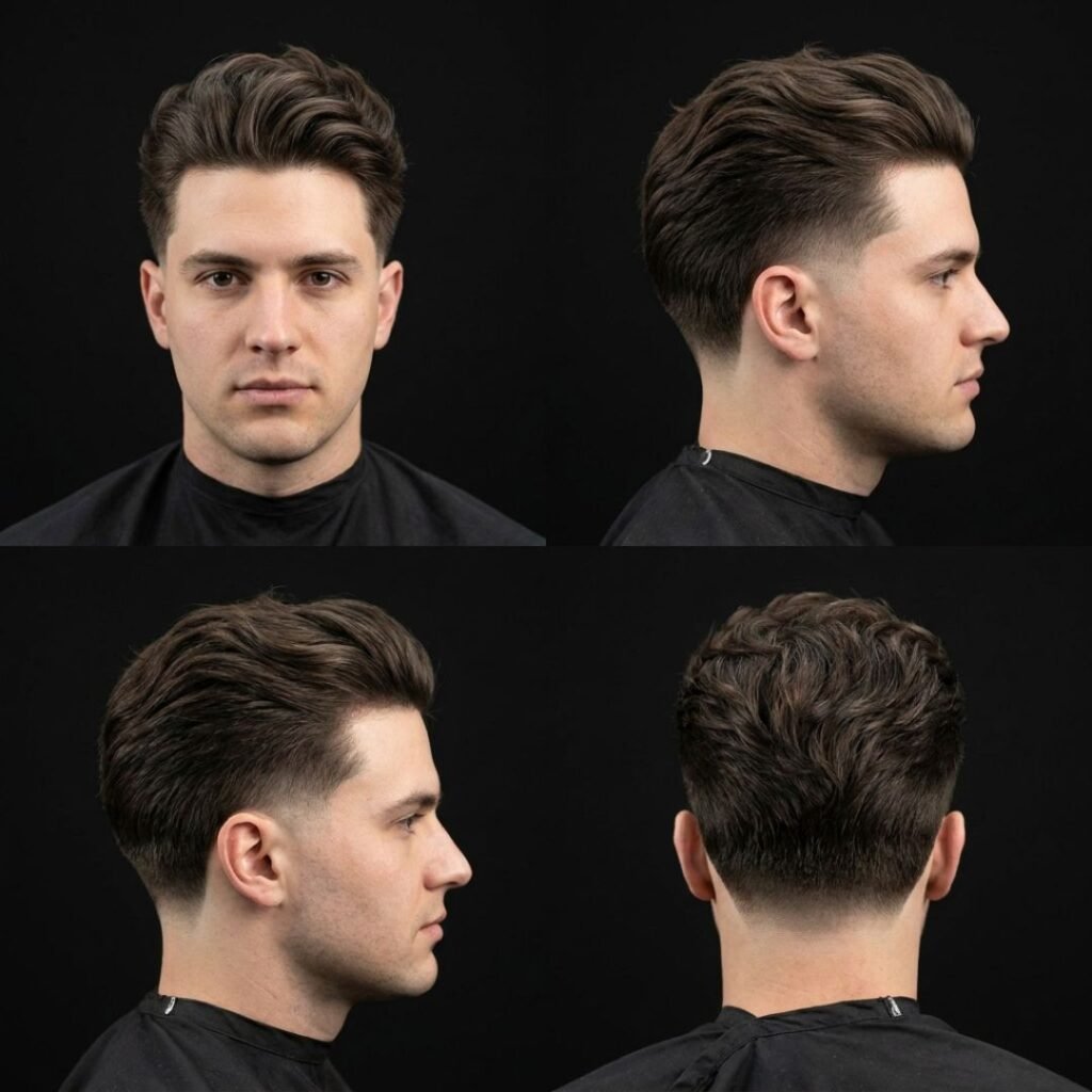 Low Taper Fade with Flow Hairstyle
