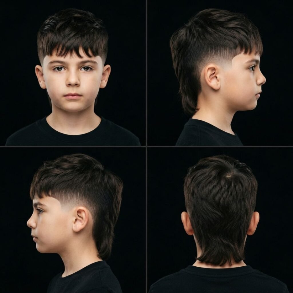 Low Taper Fade with Modern Mullet