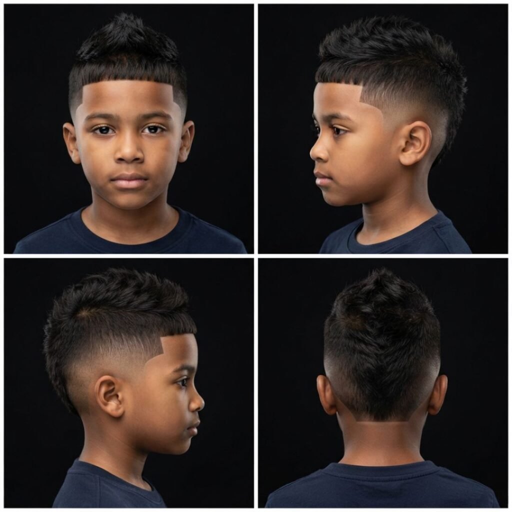 Low Taper Fade with Mohawk / Faux Hawk