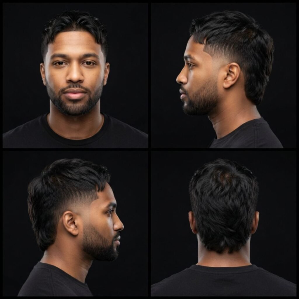 Low Taper Fade with Mullet