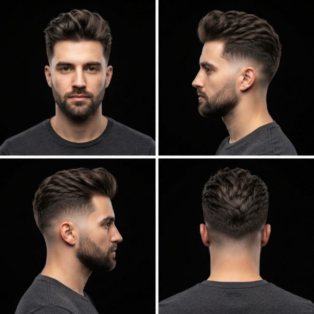 Low Taper Fade with Quiff