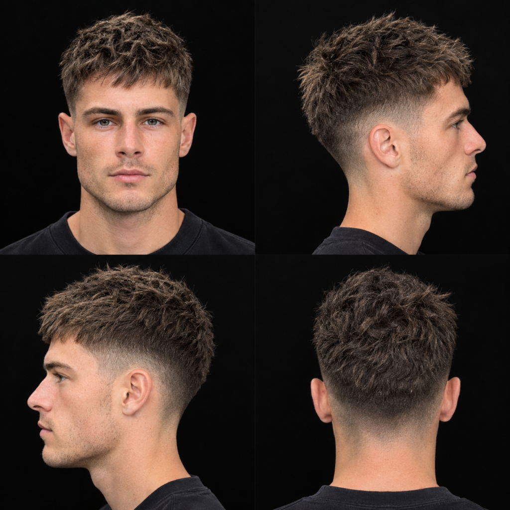 Messy, Short Crew Cut