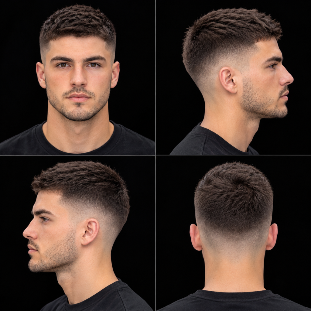 Mid Fade Crew Cut
