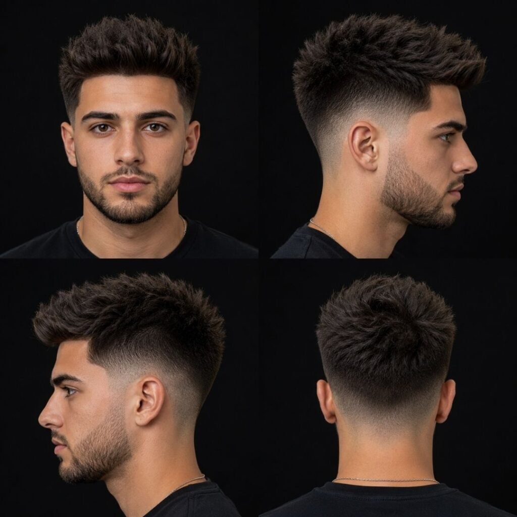 Mid Taper Blowout Fade