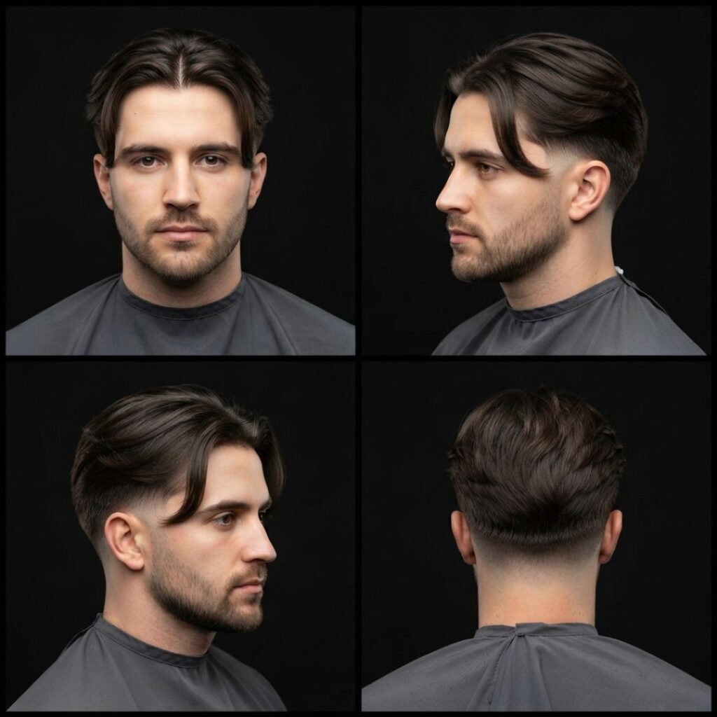 Middle Part Flow with Long Curtains