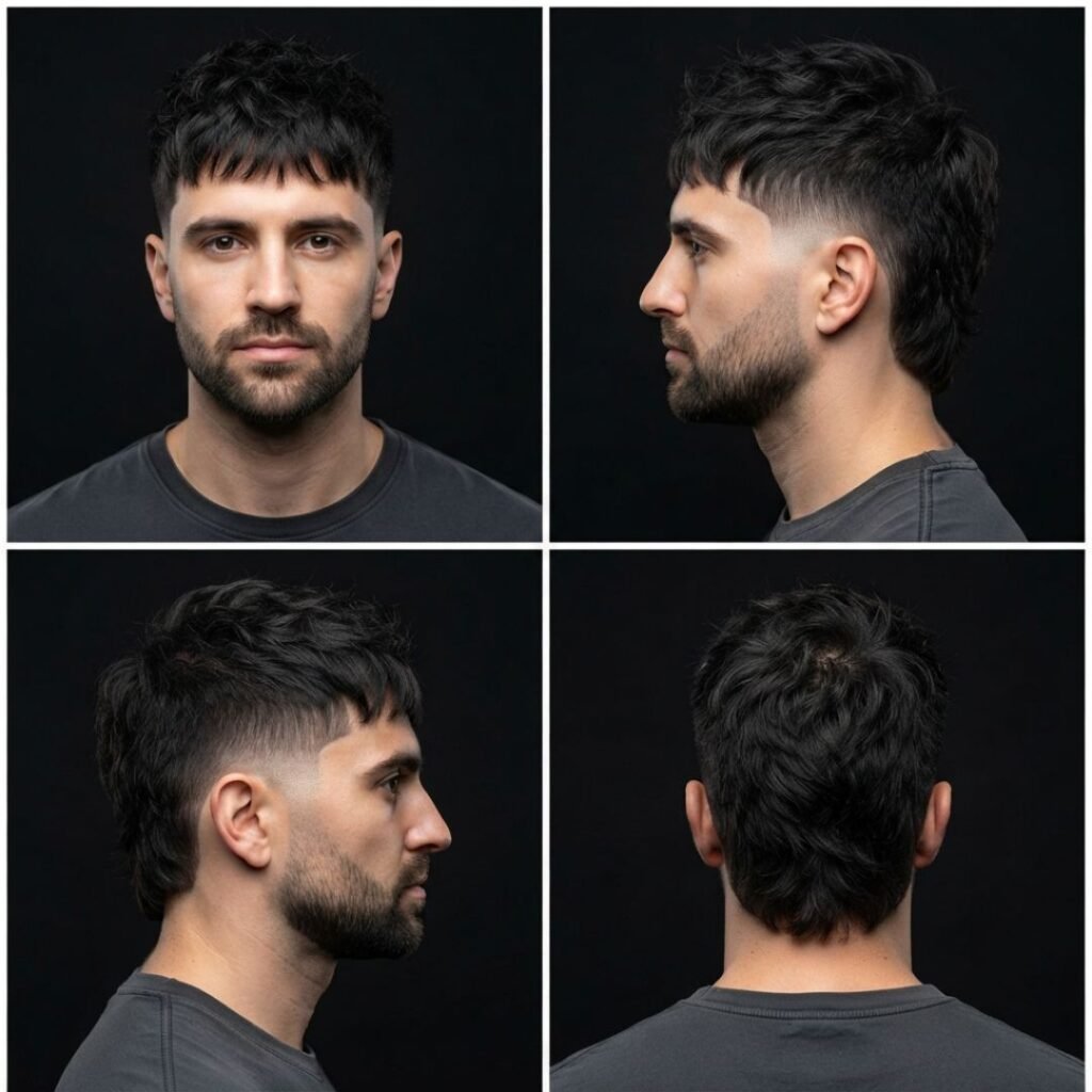 Modern Mullet Low Taper Fade Revival