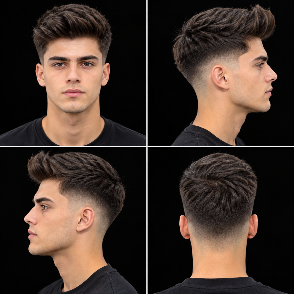 Quiff: Best for Round Faces with Straight Hair