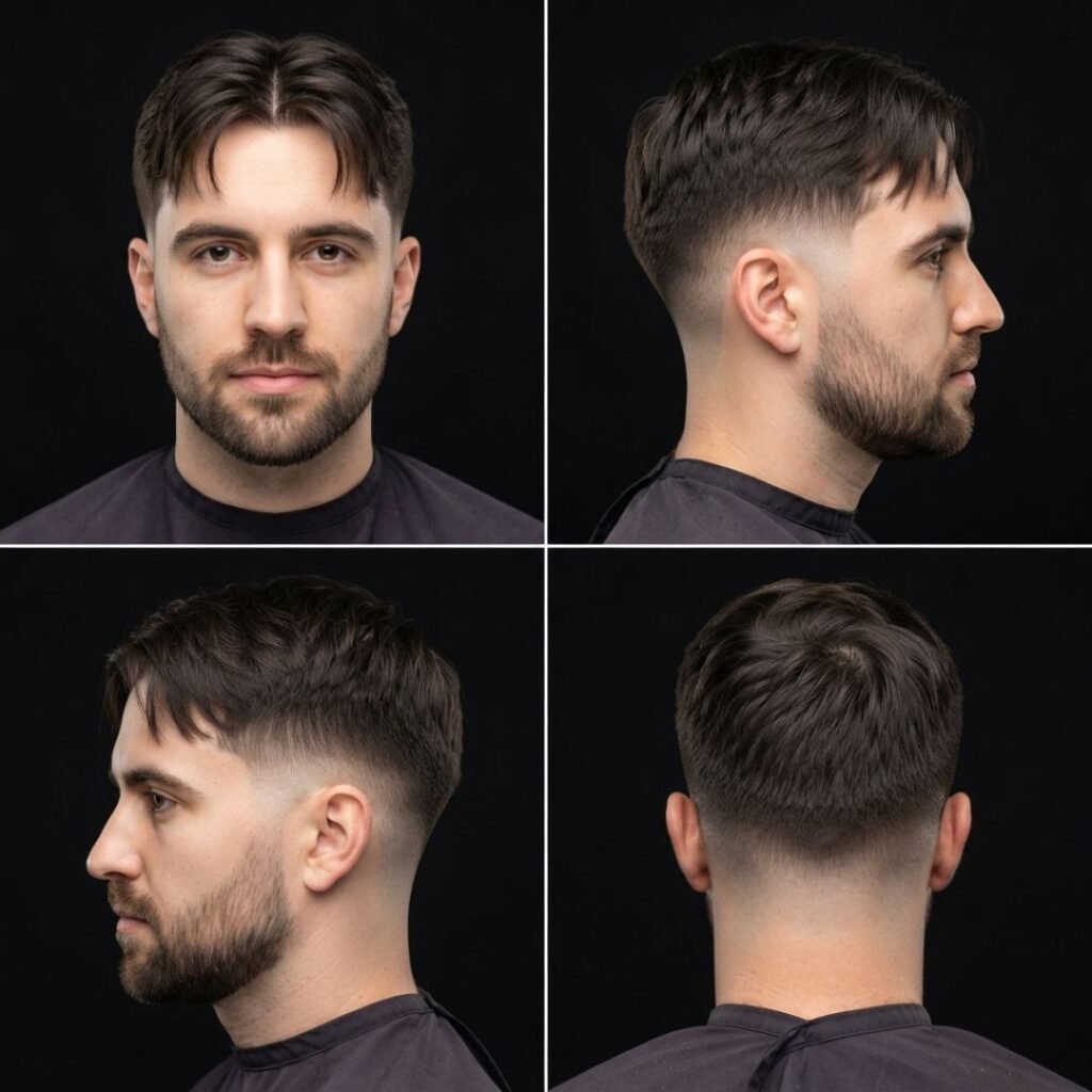 Short Textured Center Part