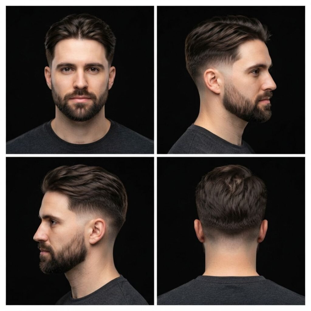 Stylish Classic Middle Part