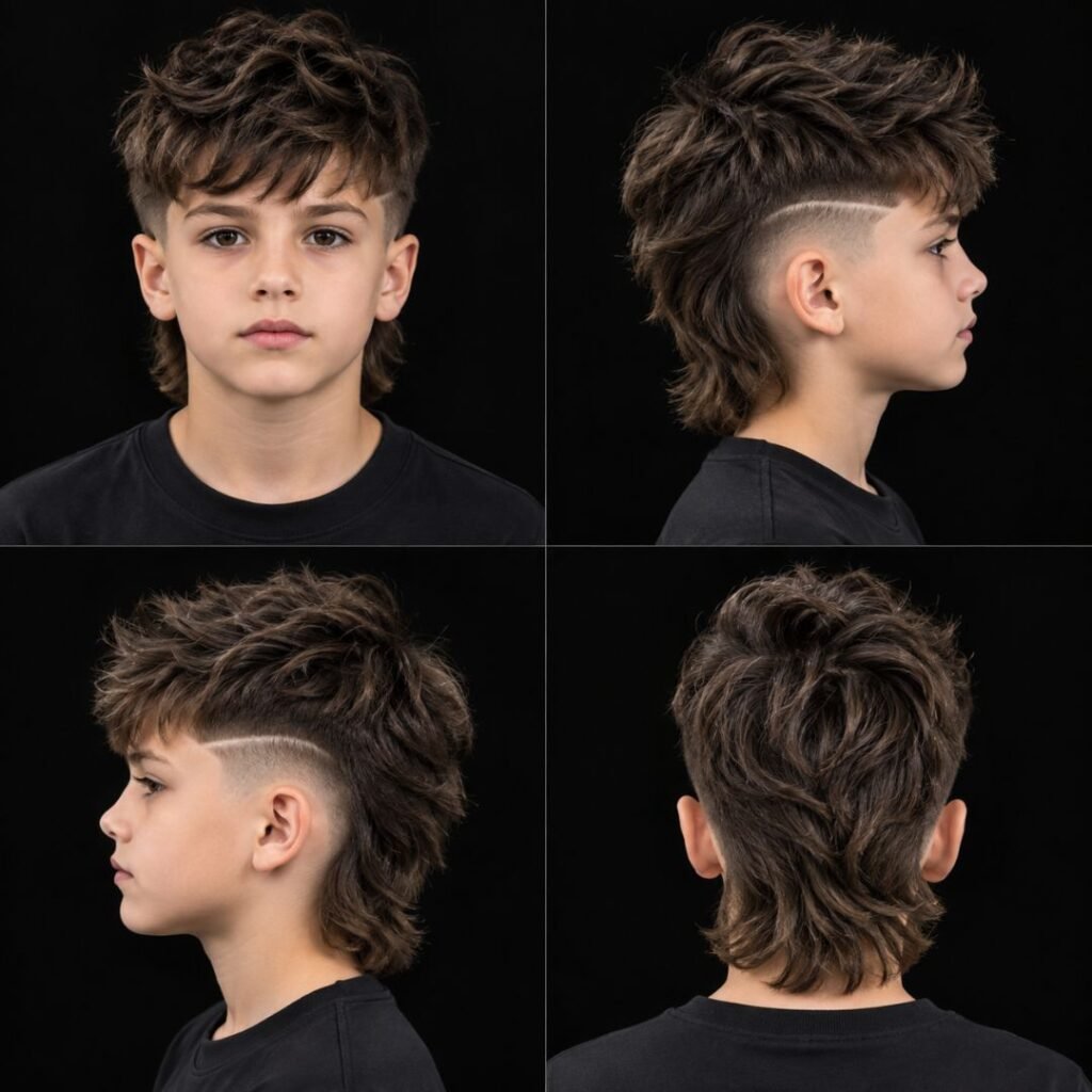 Stylish Mullet Haircut Kids