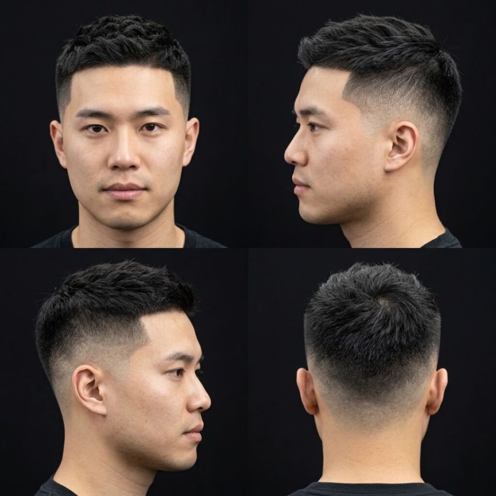 Textured Buzz Cut with Tapered Sides