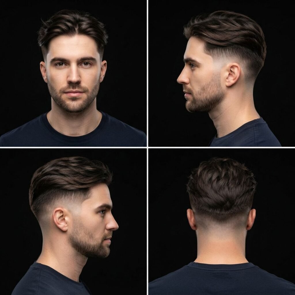 Textured Middle Part with Undercut