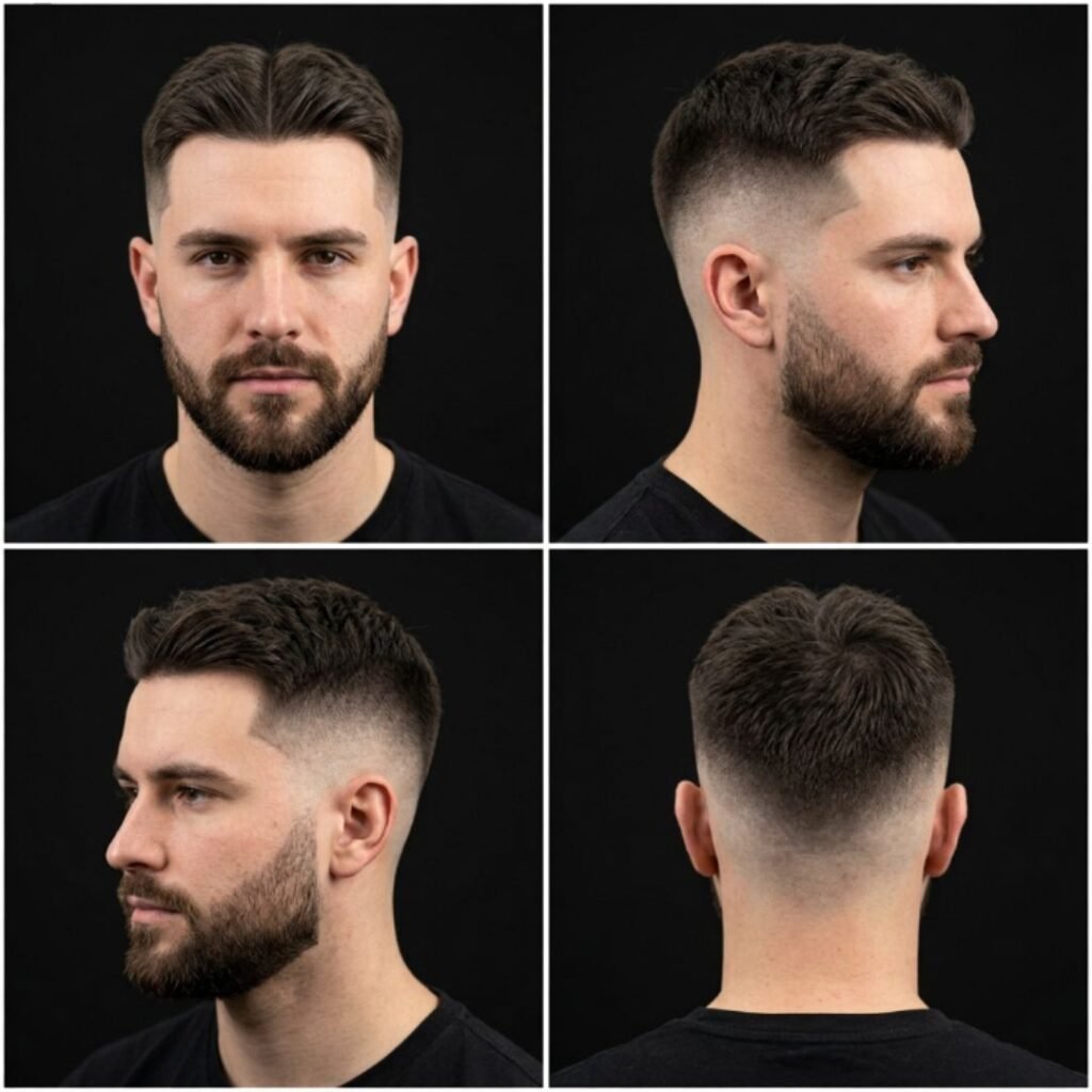 The Buzzed Sides Middle Part