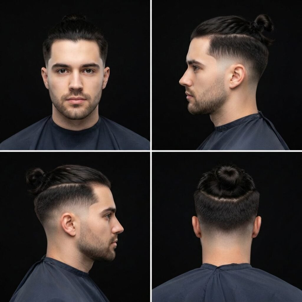 Top Knot Samurai Low Taper Fade