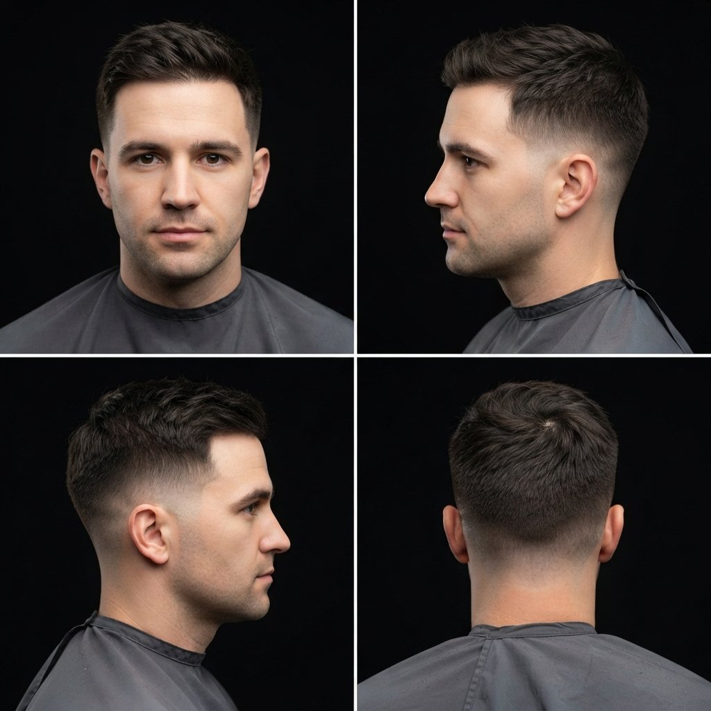 Crew Cut with Tapered Sides
