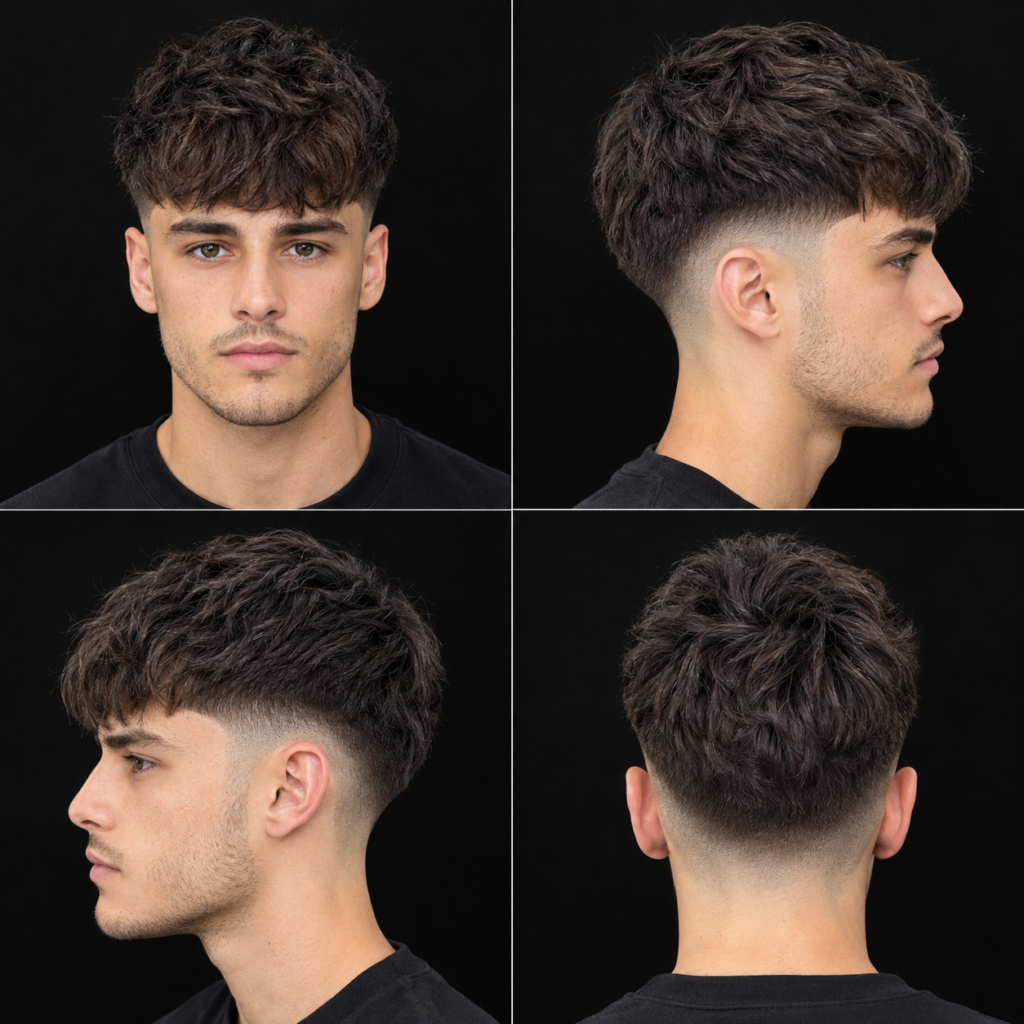Long French Crop with Mid Fade