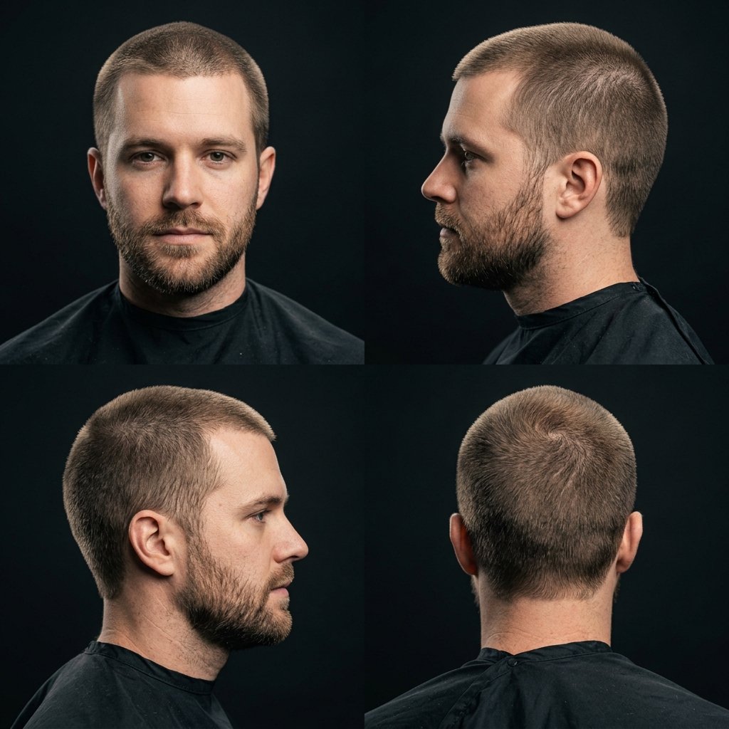 10 Guard Buzz Cut All Around