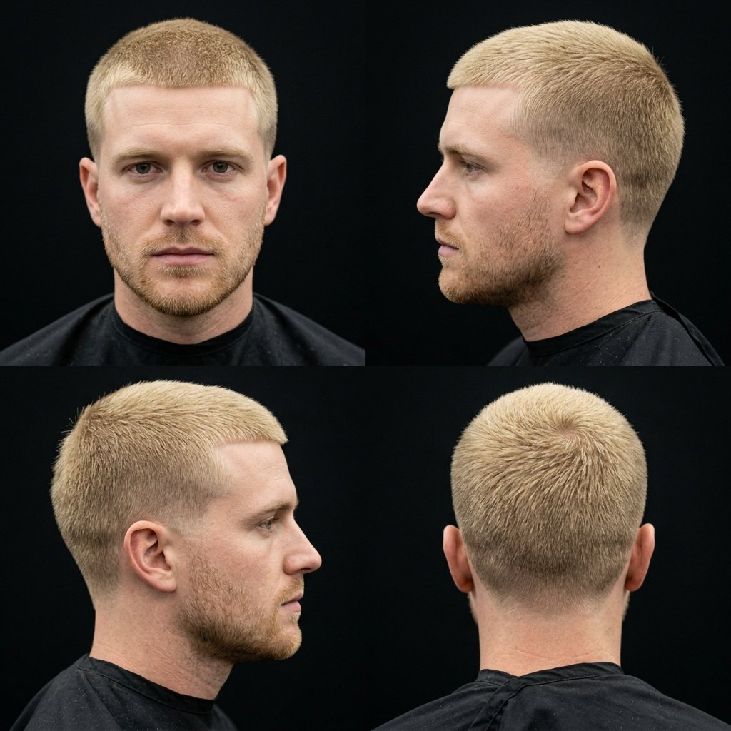 10 Guard Buzz Cut Blonde