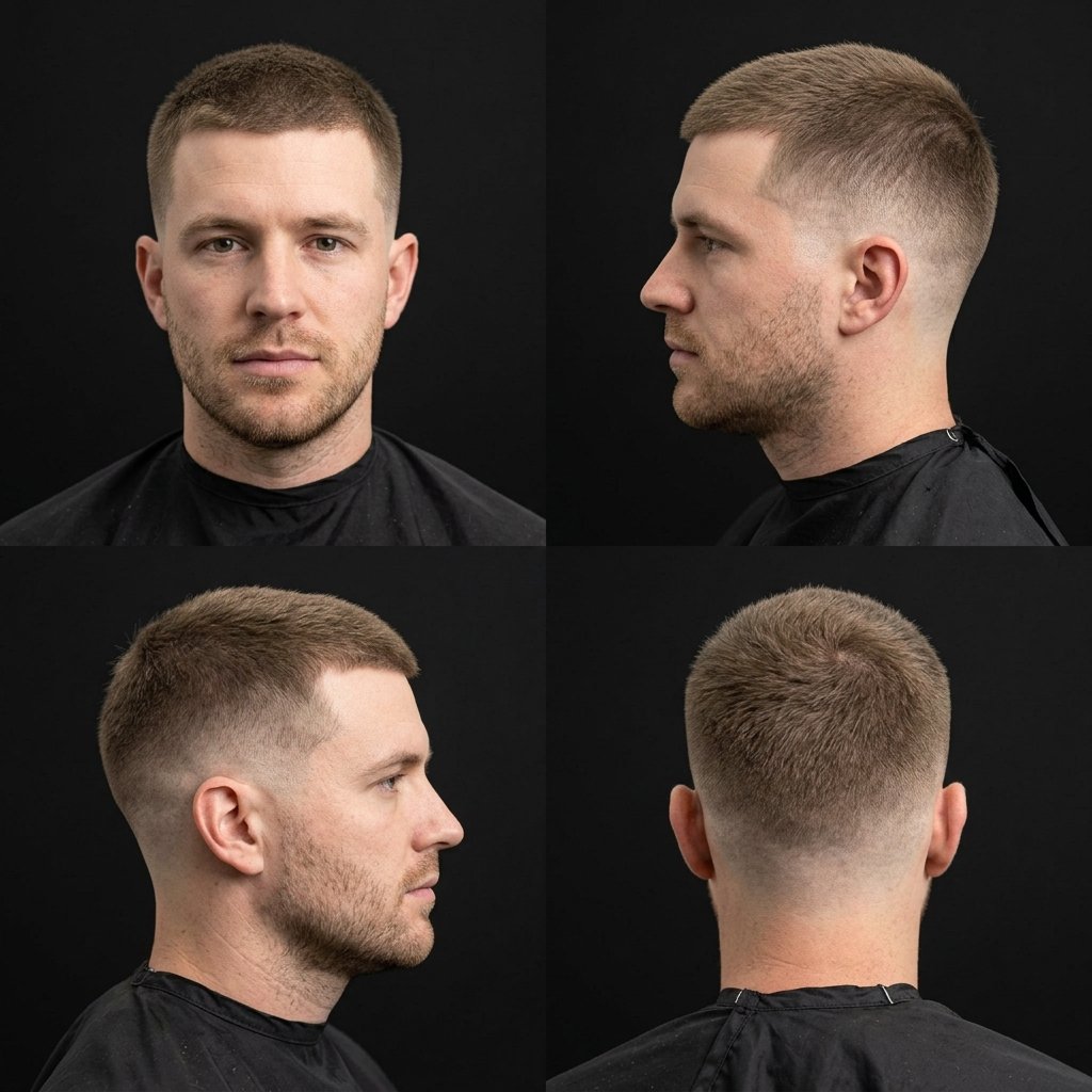 Buzz Cut 10 Guard Mid Taper