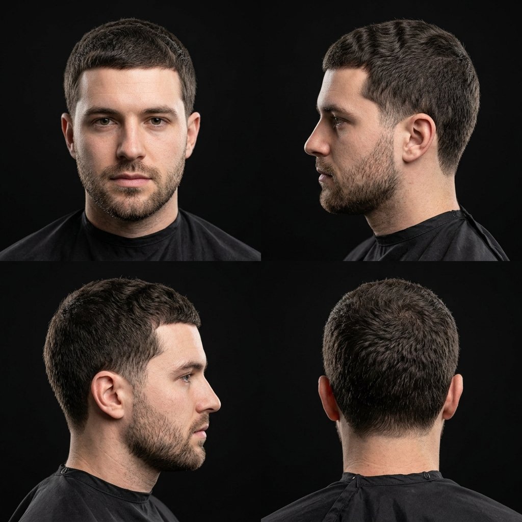 10 Guard Buzz Cut Wavy Hair