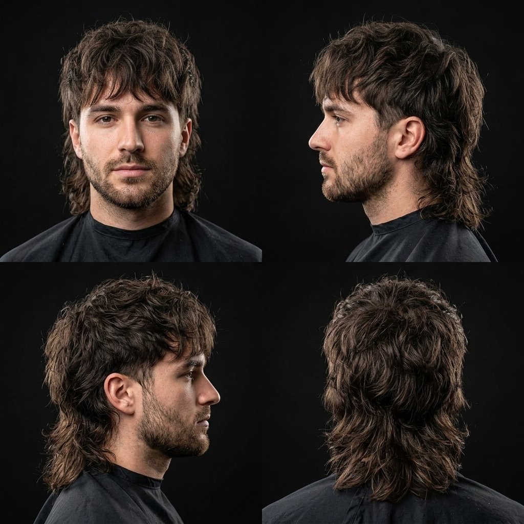Wolf Cut Mullet